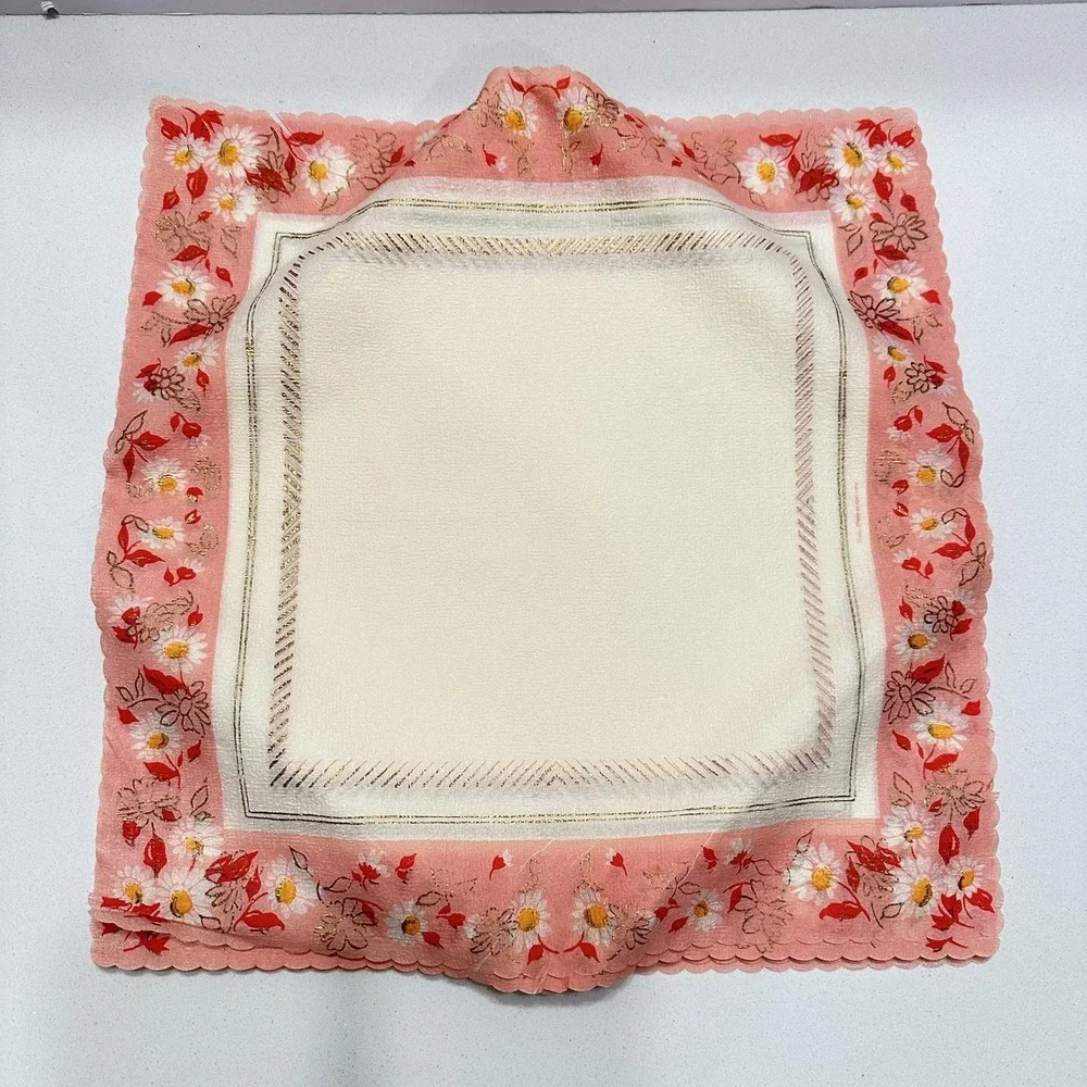 Gorgeous Vintage Floral‎ Tissue Paper Napkin Handkerchief Sets Made in Germany